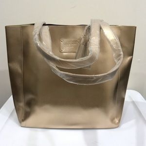 Brand new Michael Kors gold metallic tote bag